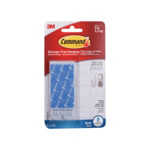 Command 4-Piece Adhesive Replacement Strip Blue